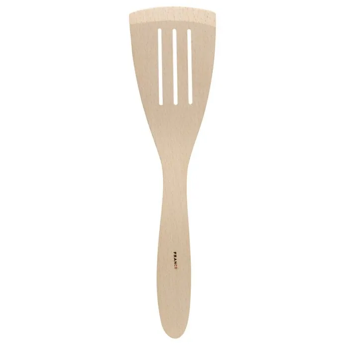 12" Wood Slotted Spatula