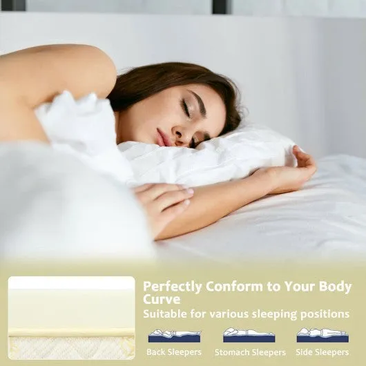 3 inch Bed Mattress Topper Air Cotton for All Night’s Comfy Soft Mattress Pad-Twin Size