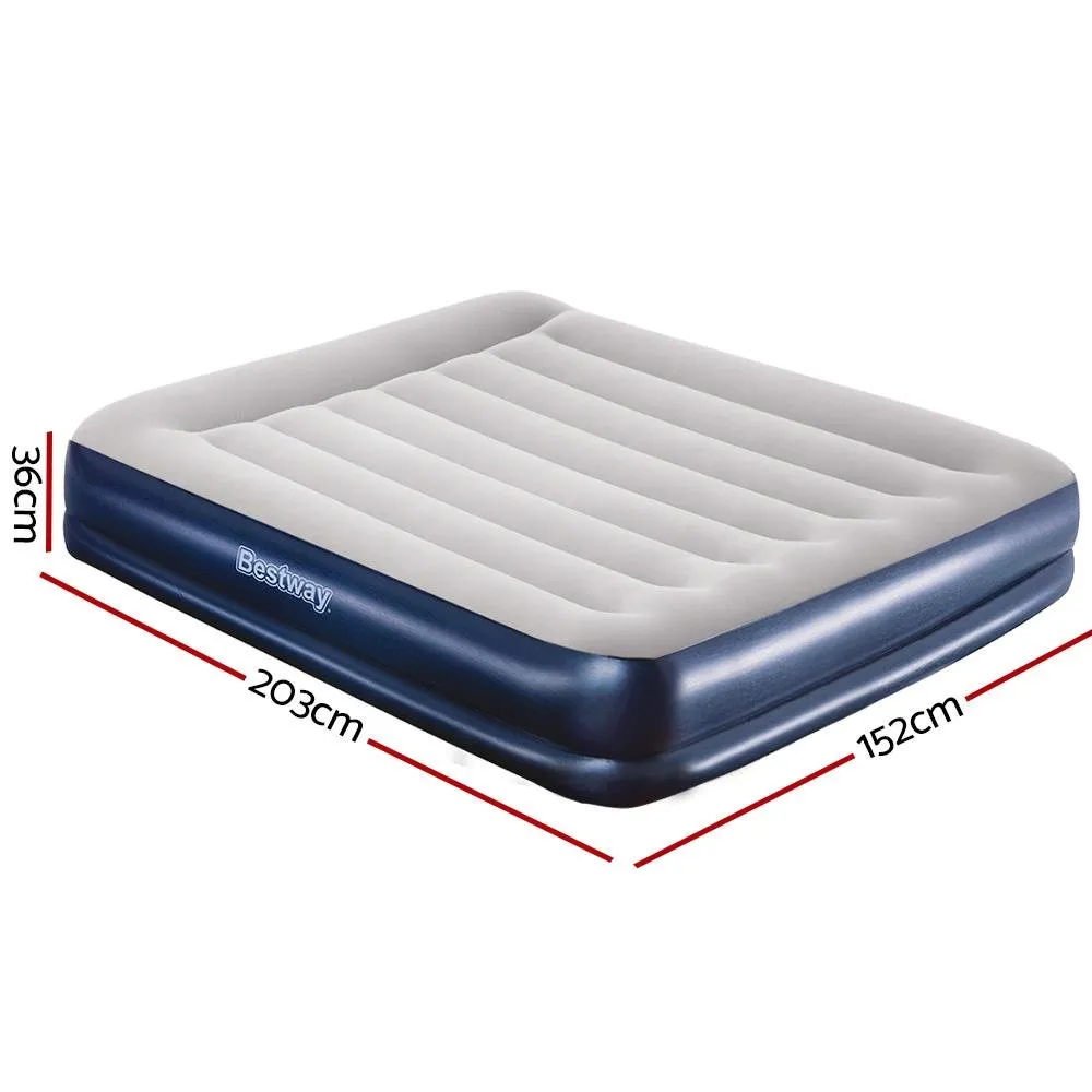 36 CM Thickness Air Bed Inflatable Mattress with Built-in Pump - Queen Size