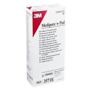 3M 3571E Medipore   Pad Soft Cloth Adhesive Wound Dressing 10cm x 25cm