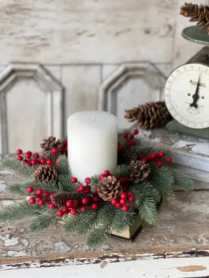 6.5" Tundra Berry Candle Ring