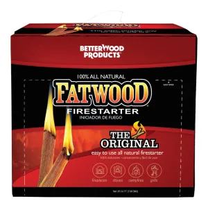 Better Wood Products Fatwood Pine Resin Stick Fire Starter 15 min 0.25 cu ft