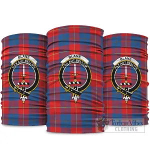 Blane Tartan Neck Gaiters, Tartan Bandanas, Tartan Head Band with Family Crest