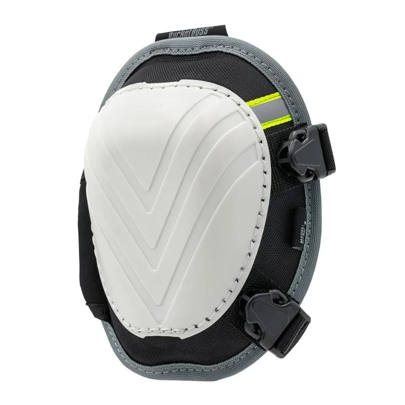 Bucket Boss FX1 Molded Swivel Knee Pads, KneeKeeper HV Kneepads White