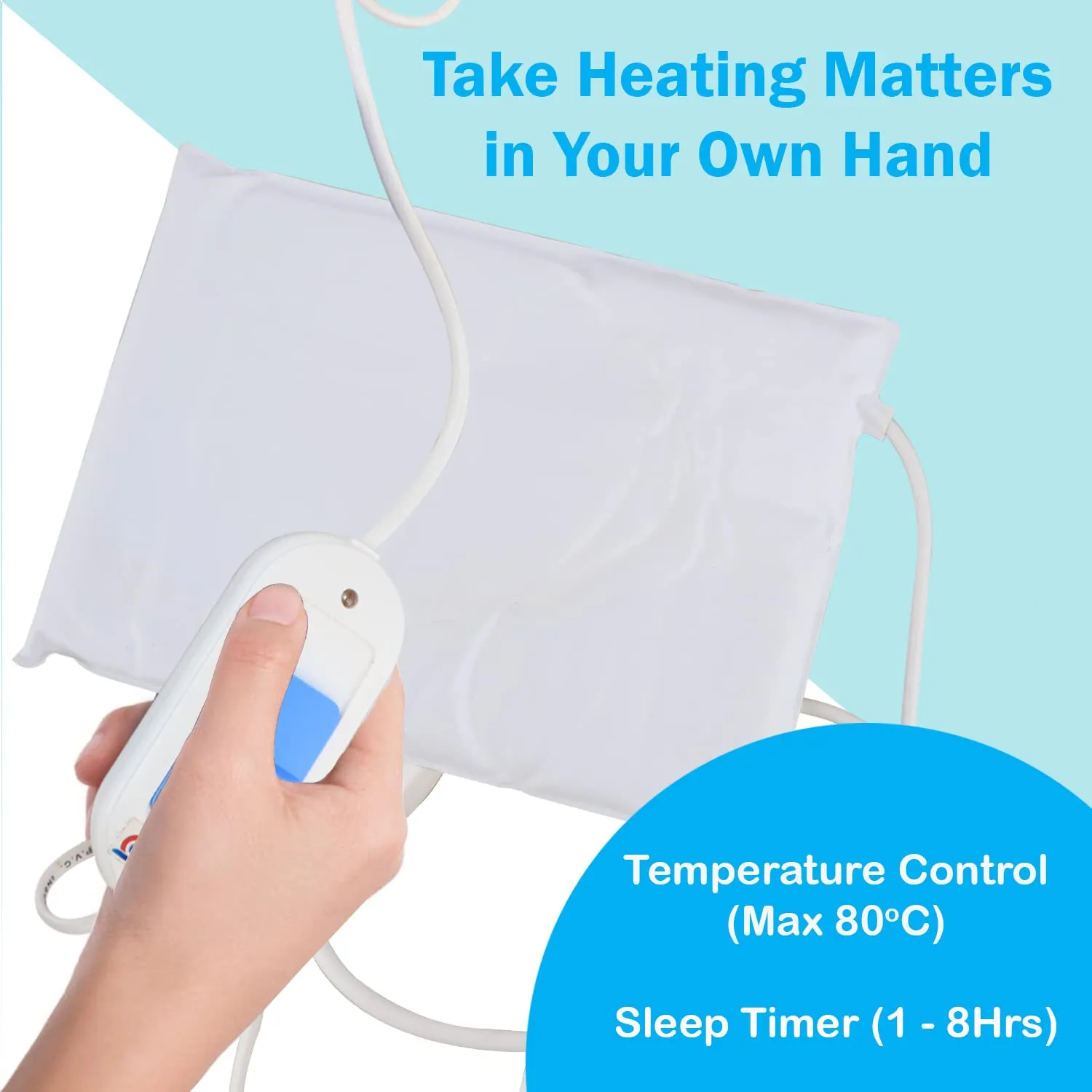 Cheston Electric Heating Pad with Fast Heat Technology Hot Therapy Bag for Lower Back Pain Relief with Auto Temperature Controller