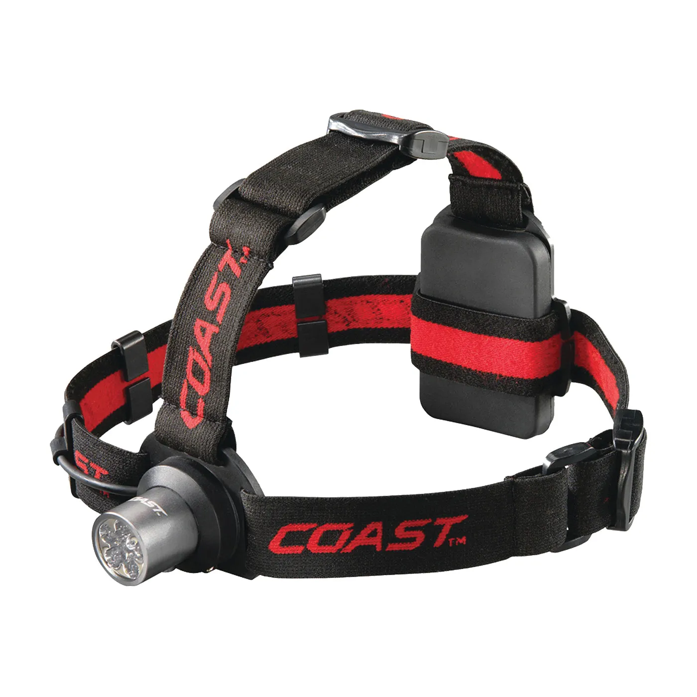 Coast TT7041CP Adjustable Headlamp, AAA Battery, LED Lamp, 175 Lumens, Hinged Beam, 56 m Beam Distance