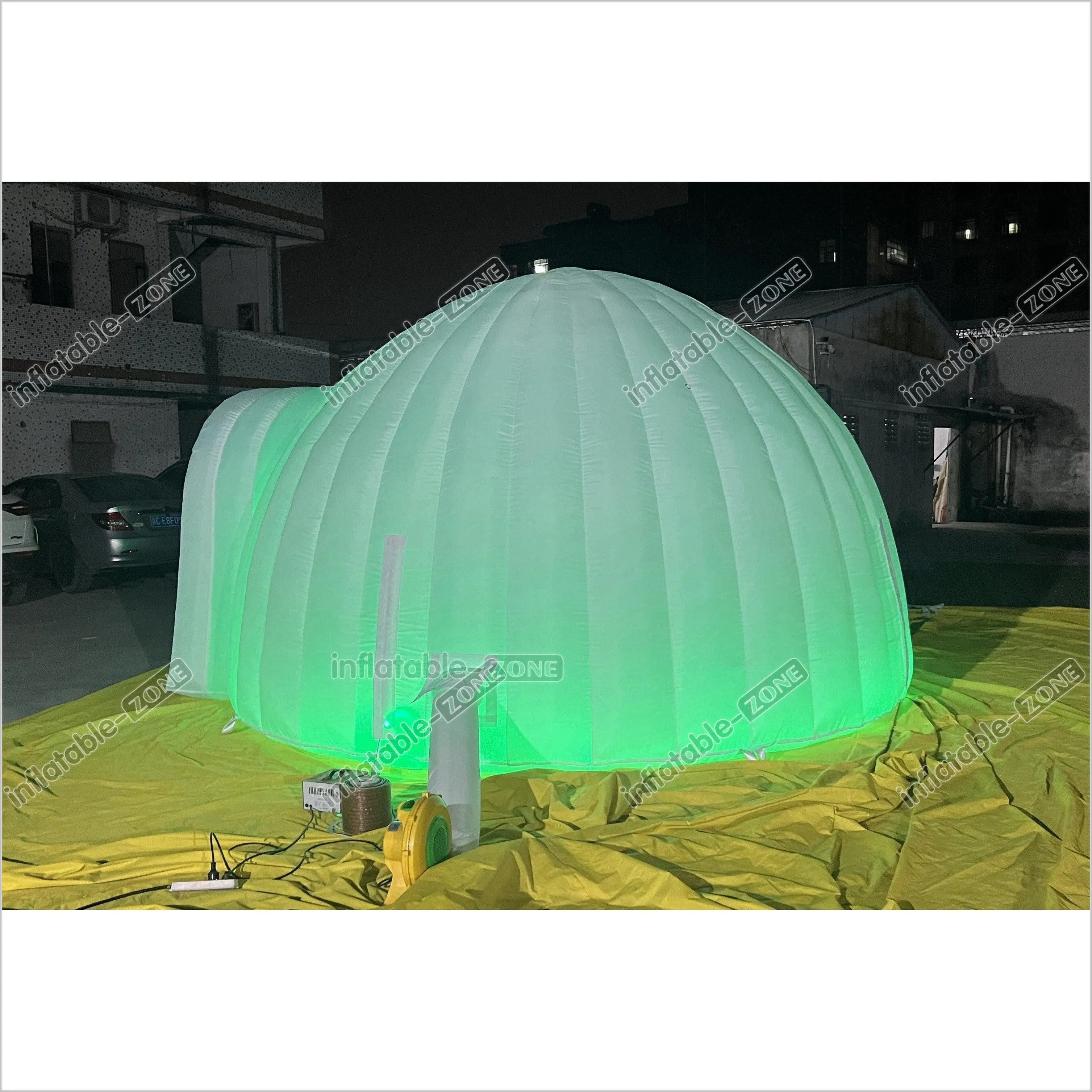 Commercial Inflatable Club With LED Lights Inflatable Igloo Dome Party Tent For Outdoor Advertising Event