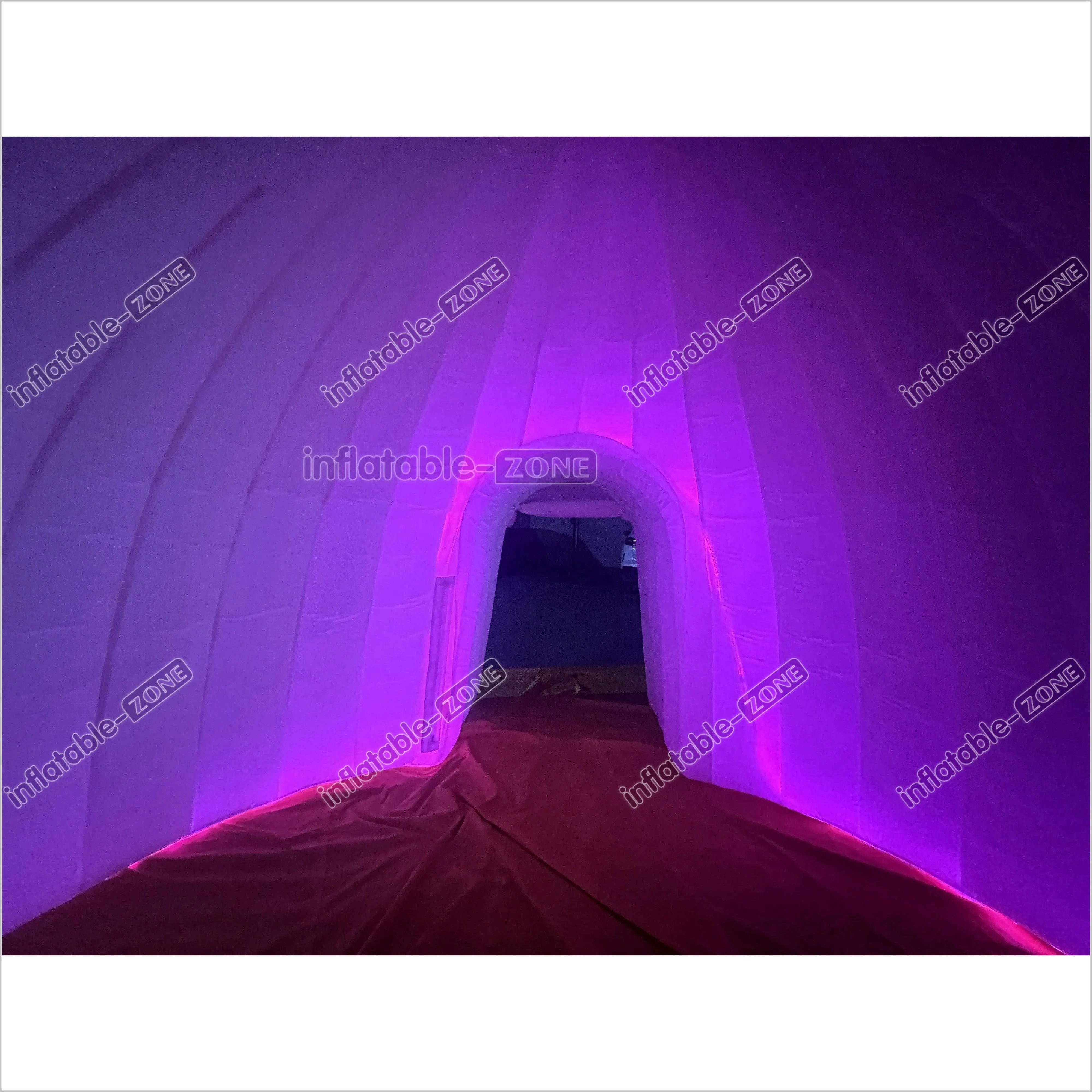 Commercial Inflatable Club With LED Lights Inflatable Igloo Dome Party Tent For Outdoor Advertising Event