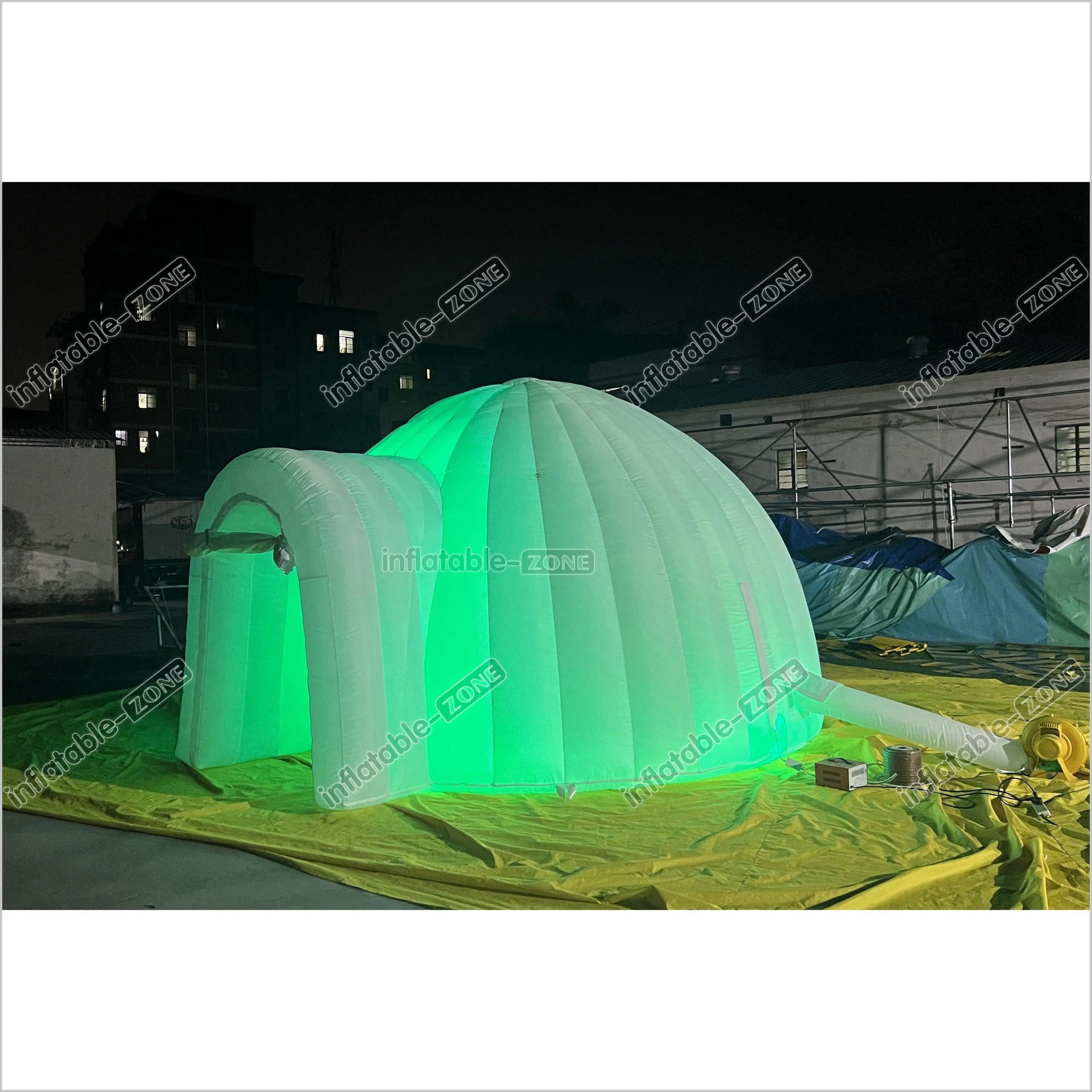 Commercial Inflatable Club With LED Lights Inflatable Igloo Dome Party Tent For Outdoor Advertising Event