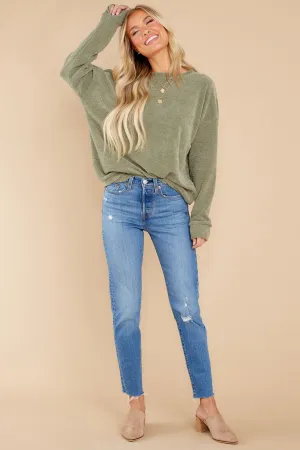 Cozy Nights Sage Sweatshirt