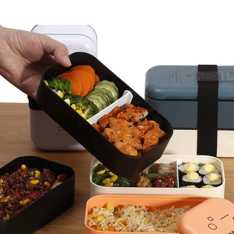 Eco Friendly Food Microwave Heated Lunch Box Containers