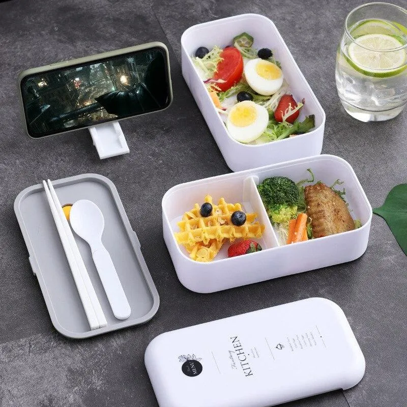 Eco Friendly Food Microwave Heated Lunch Box Containers