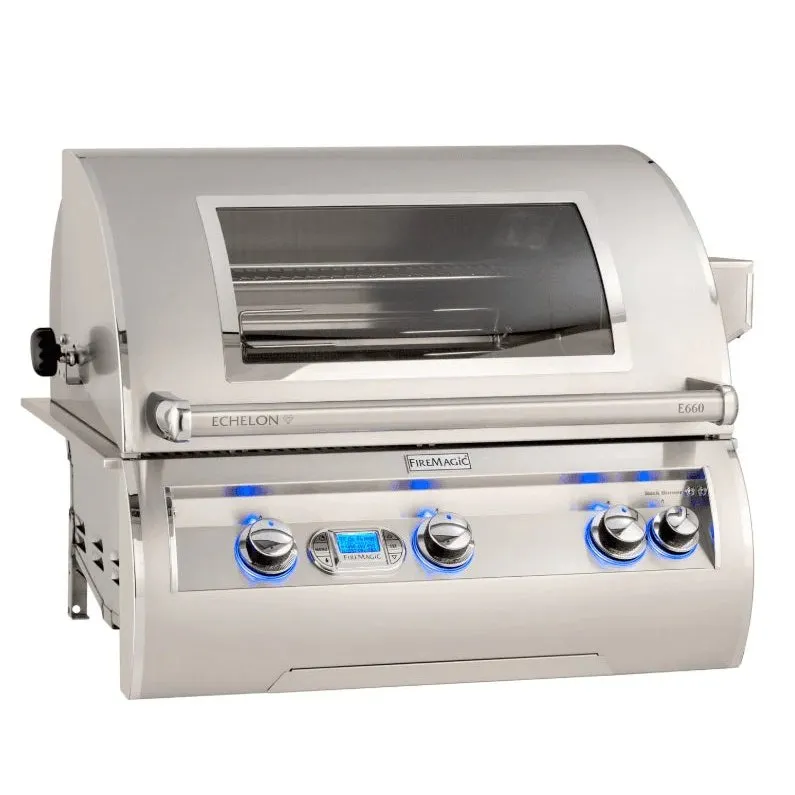 Fire Magic Echelon E660s Portable Grill W/Digital Thermometer and Window - E660S-8E1N-62-W