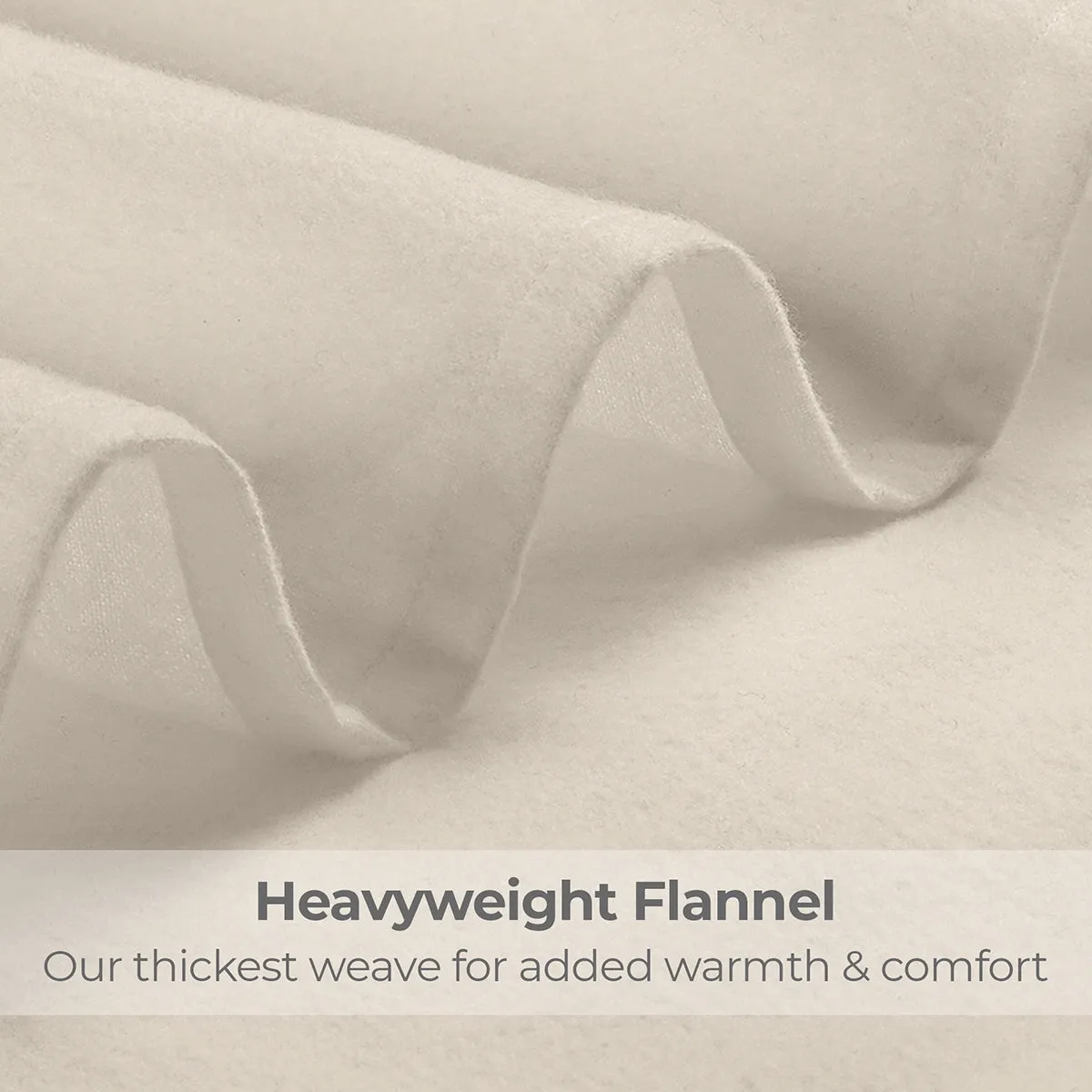 Flannel Cotton Sheet Set, Heavyweight 180GSM