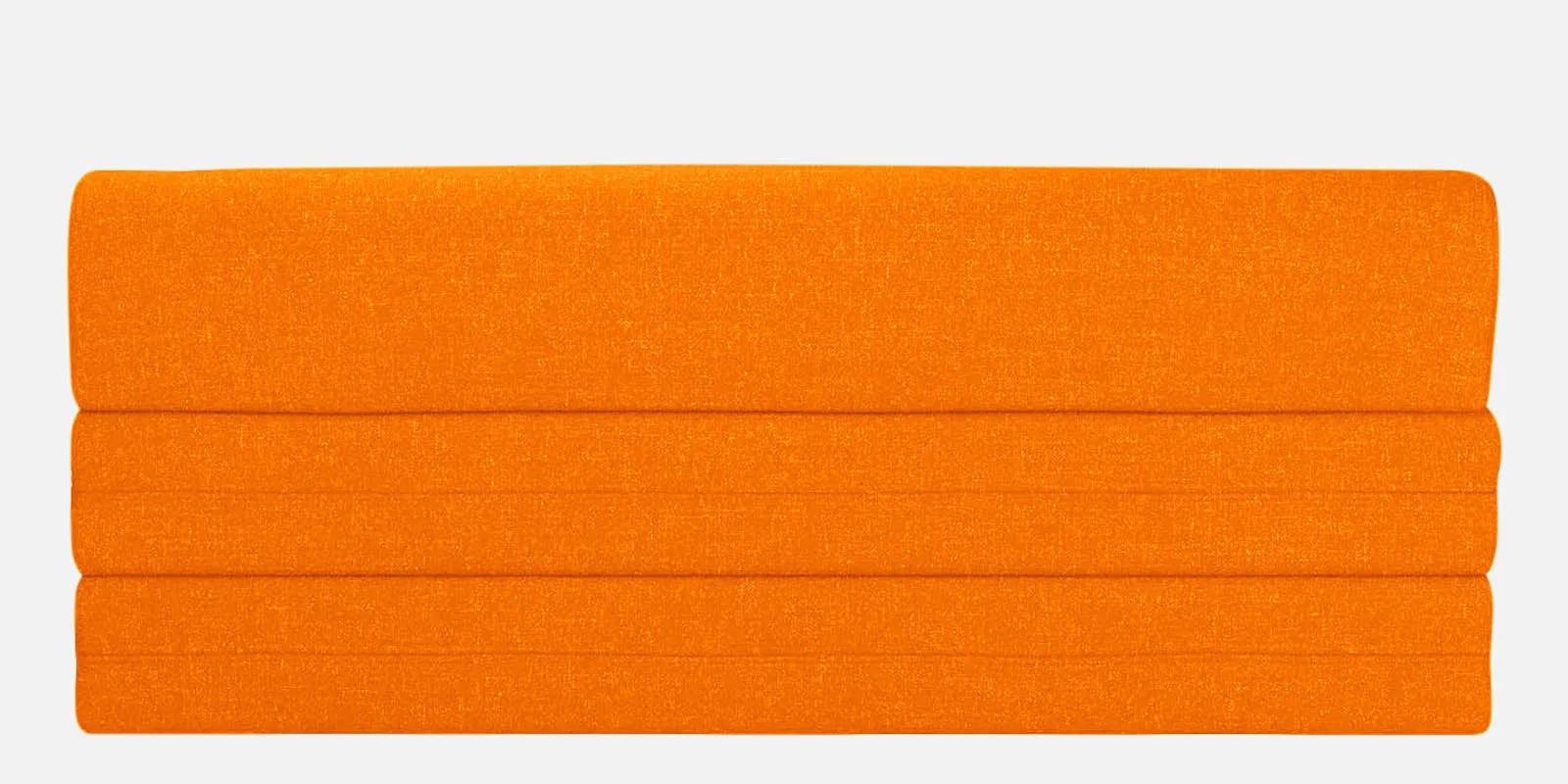 Fleepy Fabric 3 Seater Futon Sofa Cum Bed in Vivid Orange Colour