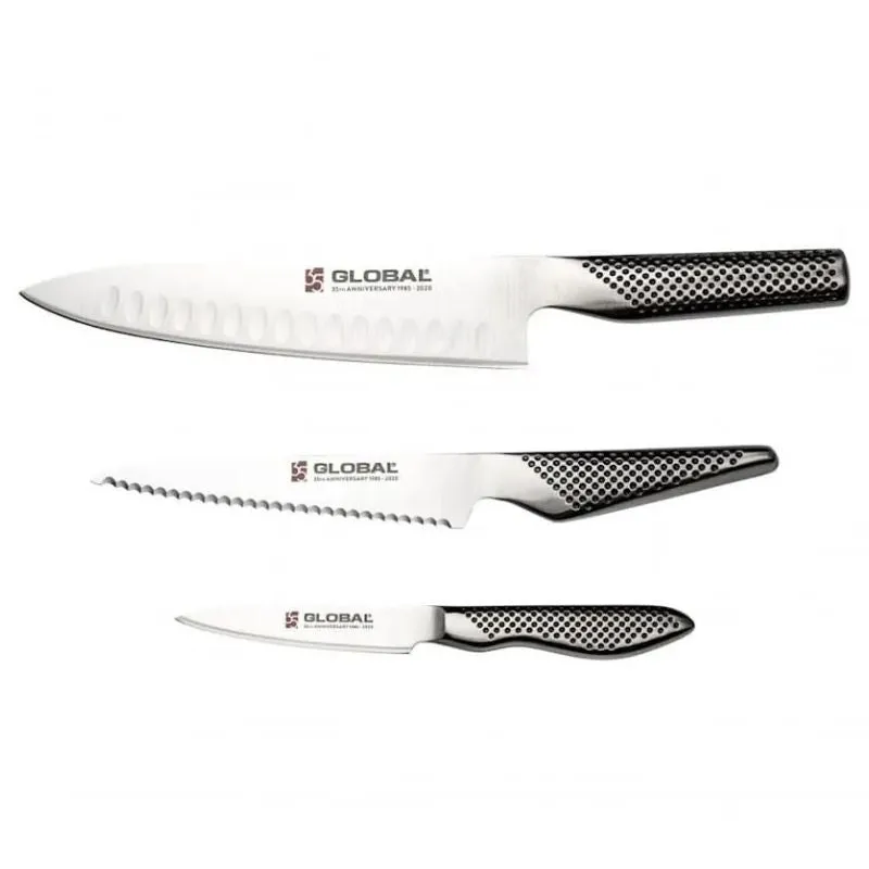 Global G-9638106AN 35th Anniversary 3 Piece Knife Set