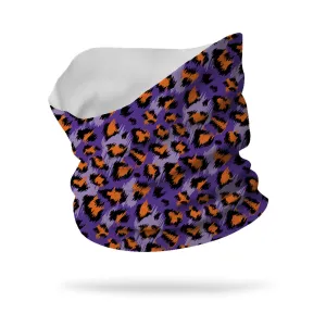 Halloween Cheetah Wicking Neck Gaiter 12" Length