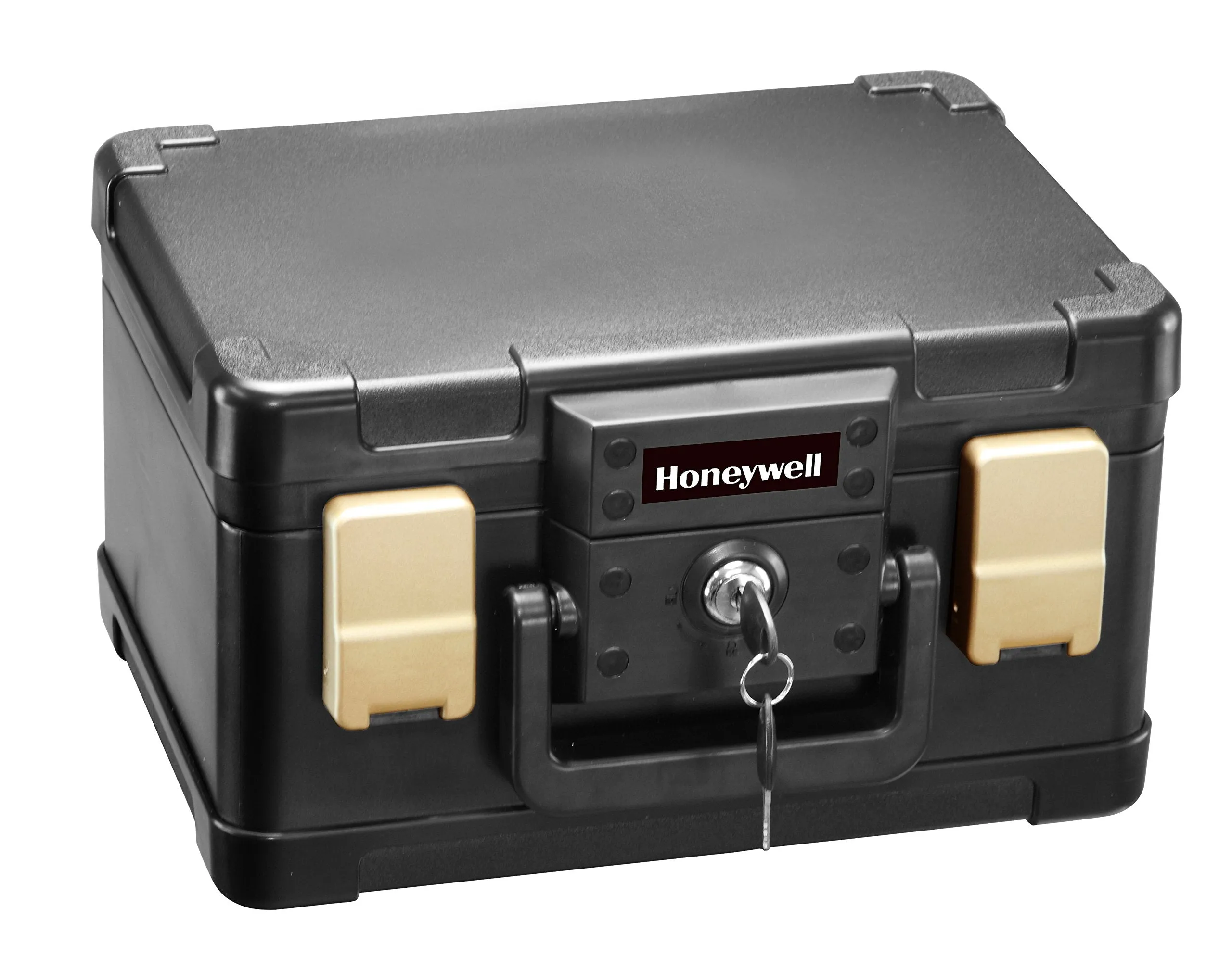 Honeywell Safes & Door Locks - 30 Minute Fire Safe Waterproof Safe Box Chest with Carry Handle, Small, 1102