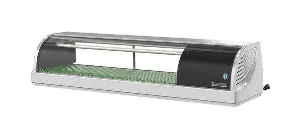 Hoshizaki HNC-120BA-R-SLH Curved Glass Refrigerated Sushi Display Case 47" - Right Side Condenser