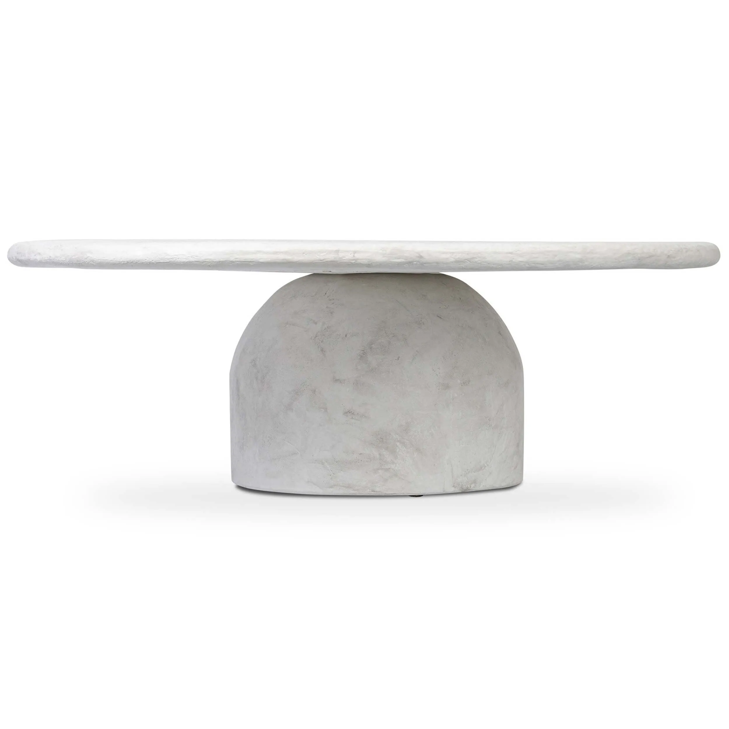 Janice Coffee Table, Textured Lunar Concrete