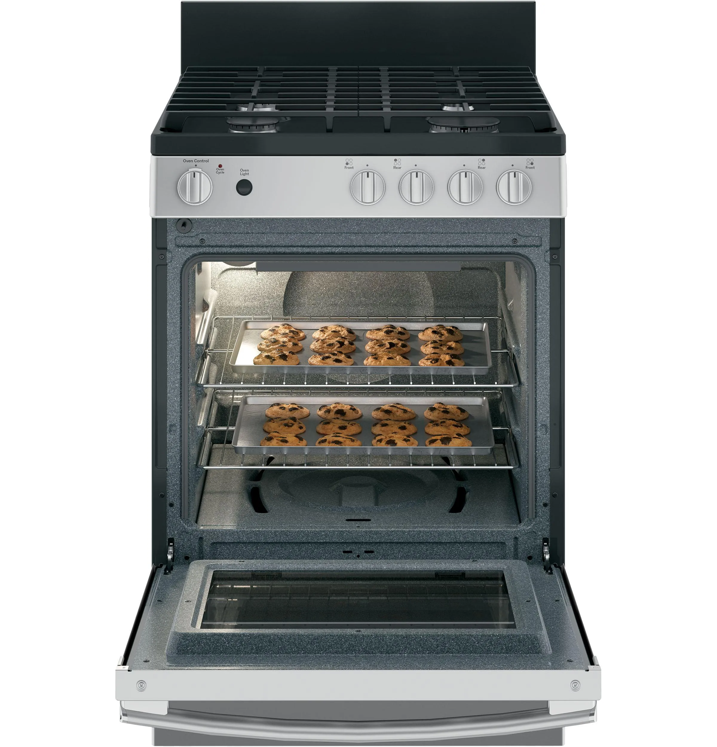 JGAS640RMSS GE® 24" Steam Clean Free-Standing/Slide-in Gas Range