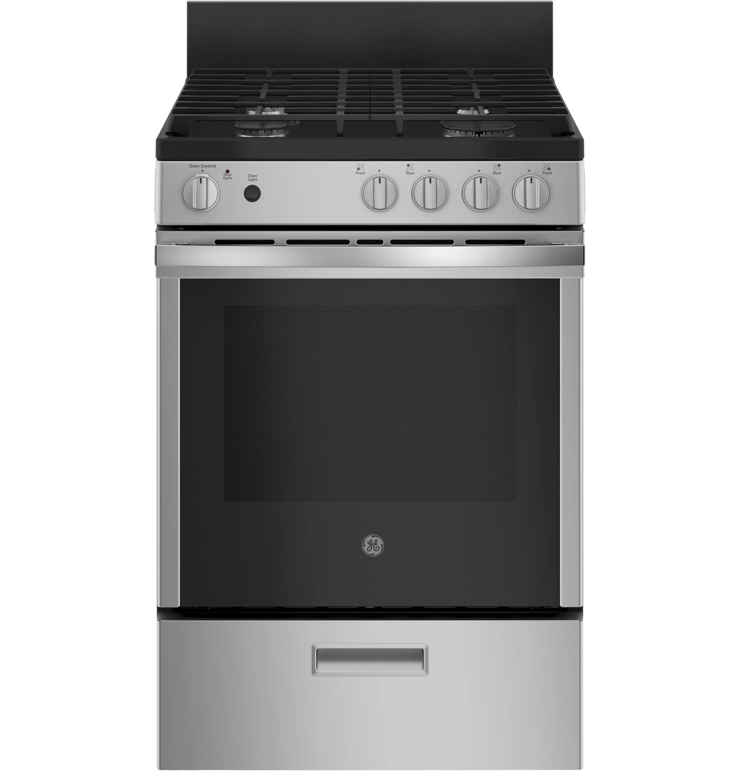 JGAS640RMSS GE® 24" Steam Clean Free-Standing/Slide-in Gas Range