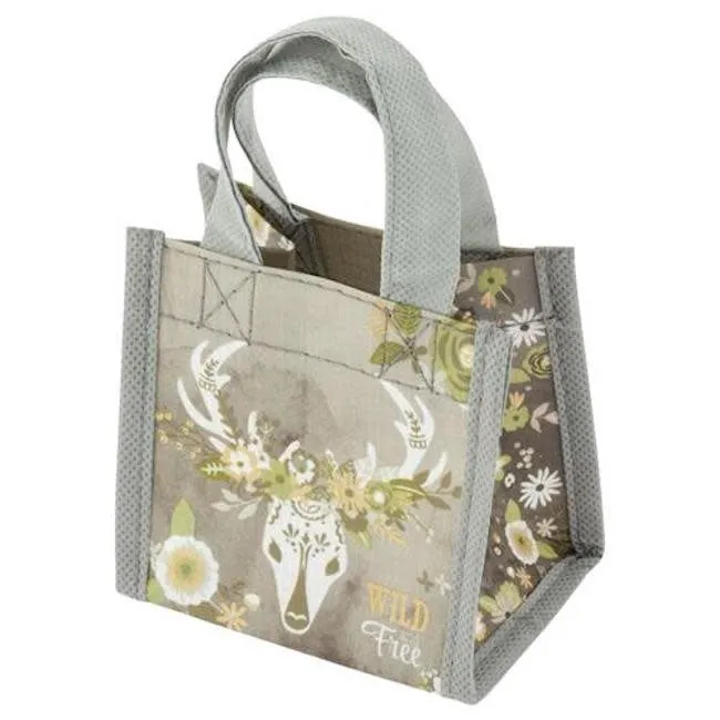 karma recycled tiny gift bag - deer