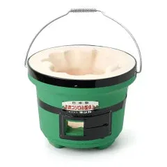 KINKA  BBQ Konro 1-2ppl Charcoal Grill Shichirin Green