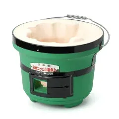 KINKA  BBQ Konro 1-2ppl Charcoal Grill Shichirin Green