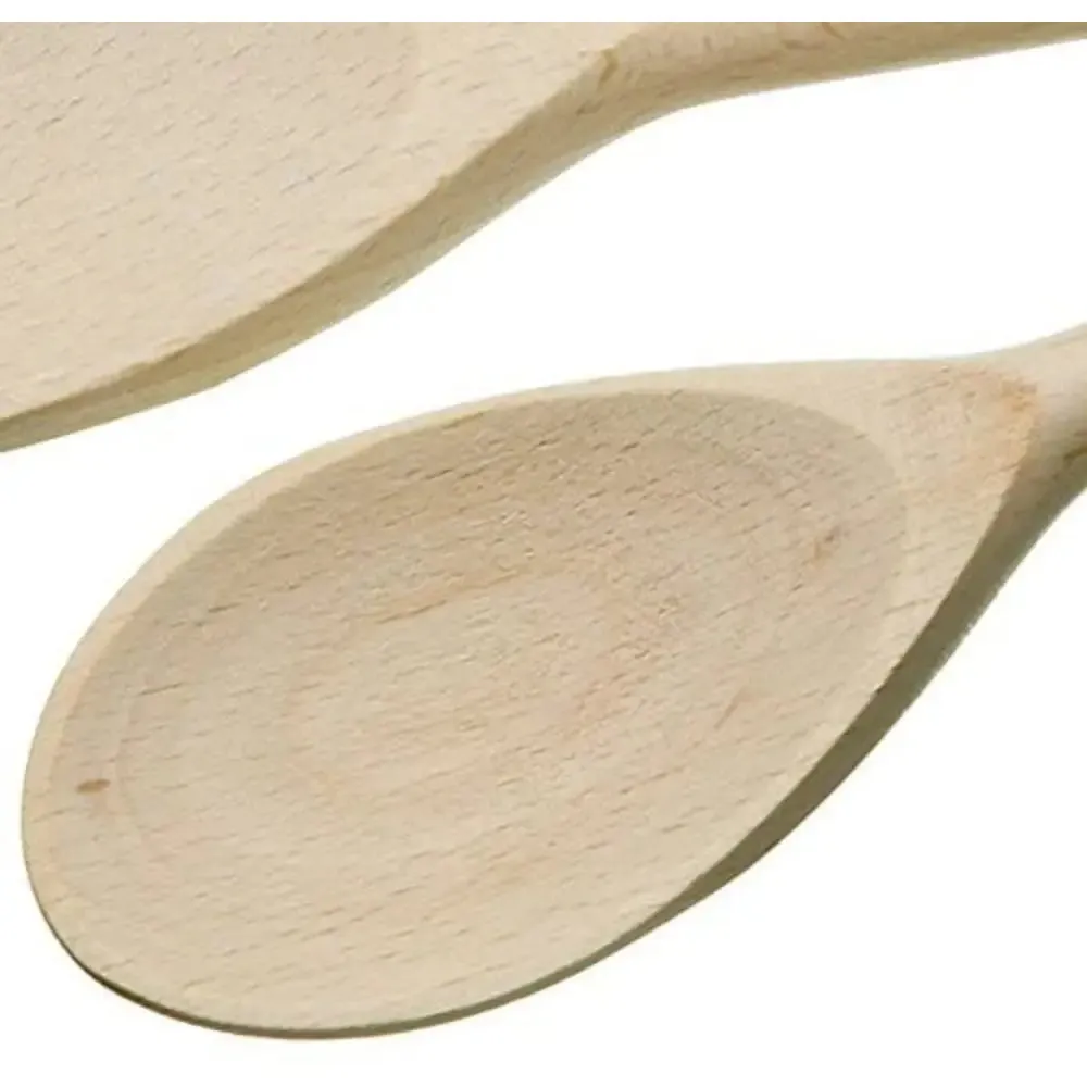 Kitchencraft Beech Wood Utensils Cooking Spoons Set Of 3