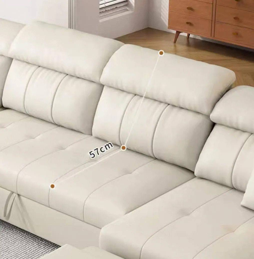 Koma Scratch Resistant Leather Electric Recliner Sofa Bed