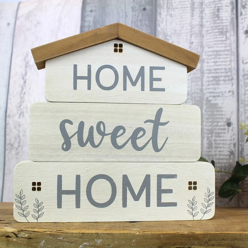 Langs 21cm Wooden Home Sweet Home House Block