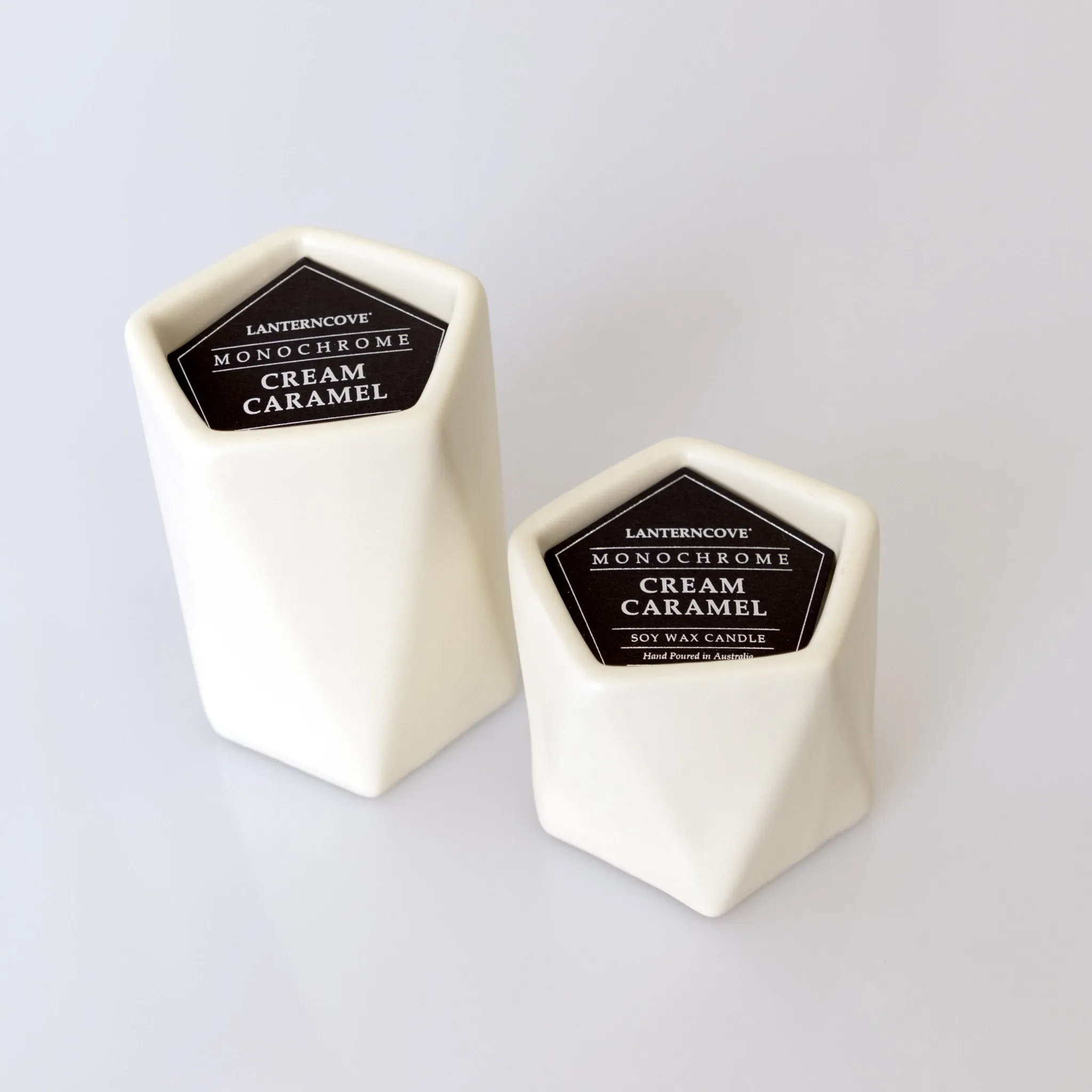 Lantern Cove Monochrome Cream Caramel 3oz Soy Candle