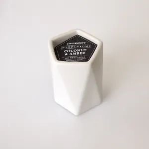 Lantern Cove Monochrome Grey Coconut and Amber 8oz Soy Candle