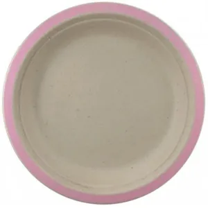 Light Pink Sugarcane Plate 180mm 10pk