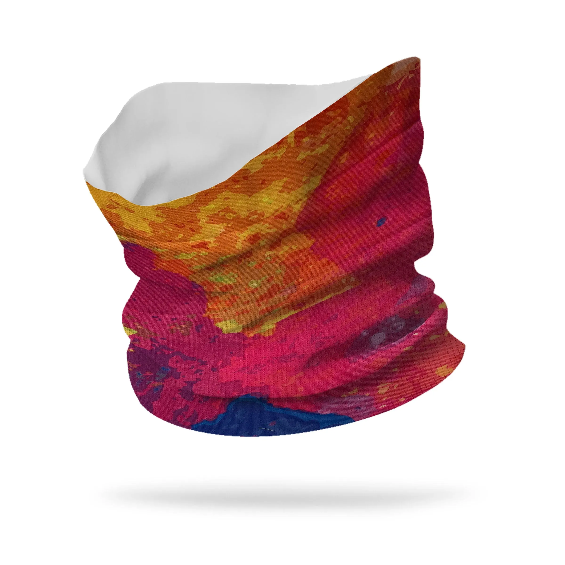 Lycra Color Spill Lycra Neck Gaiter