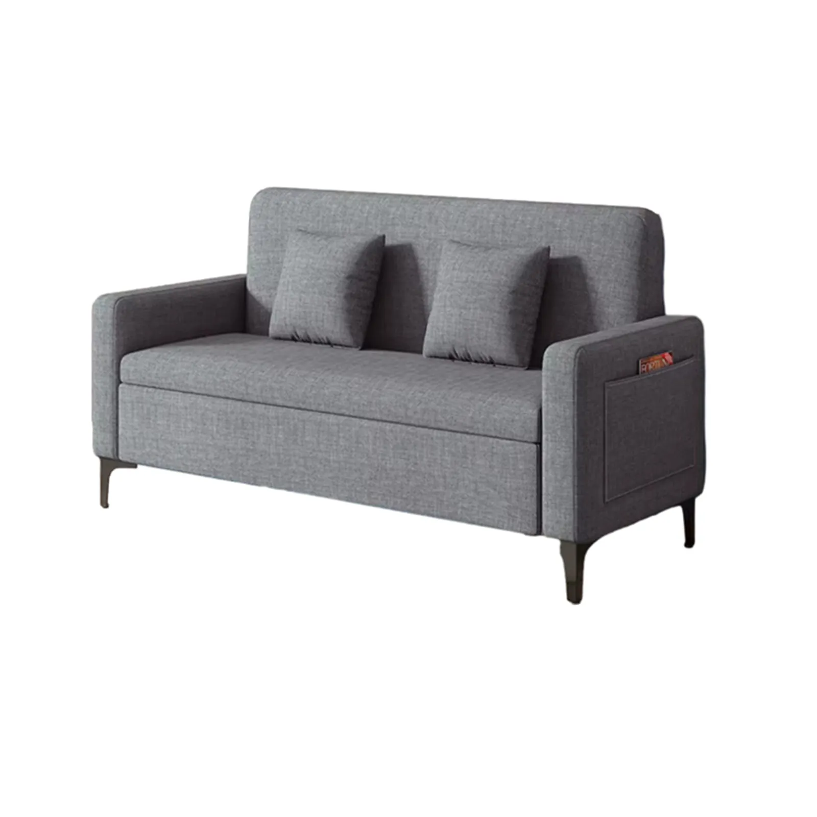 Minimalist and Convenient Comfortable Gray Breathable Sofa with Storage Bag Design BSF-K019-019（East Coast）