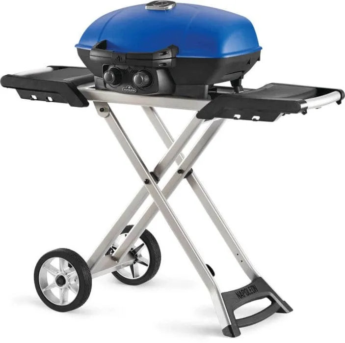 Napoleon TravelQ 285 X Portable Gas Grill   Scissor Cart - TQ285X-BL-1