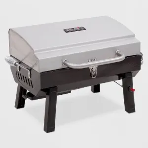 New - Char-Broil Deluxe Tabletop 10,000 BTU Gas Grill 465640214 - Gray