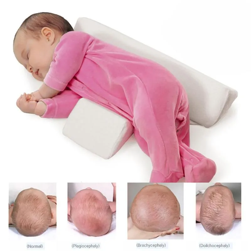 Newborn Baby  Anti Roll  Pillow Infant Sleep Positioner Prevent Flat Head Shape Pillow