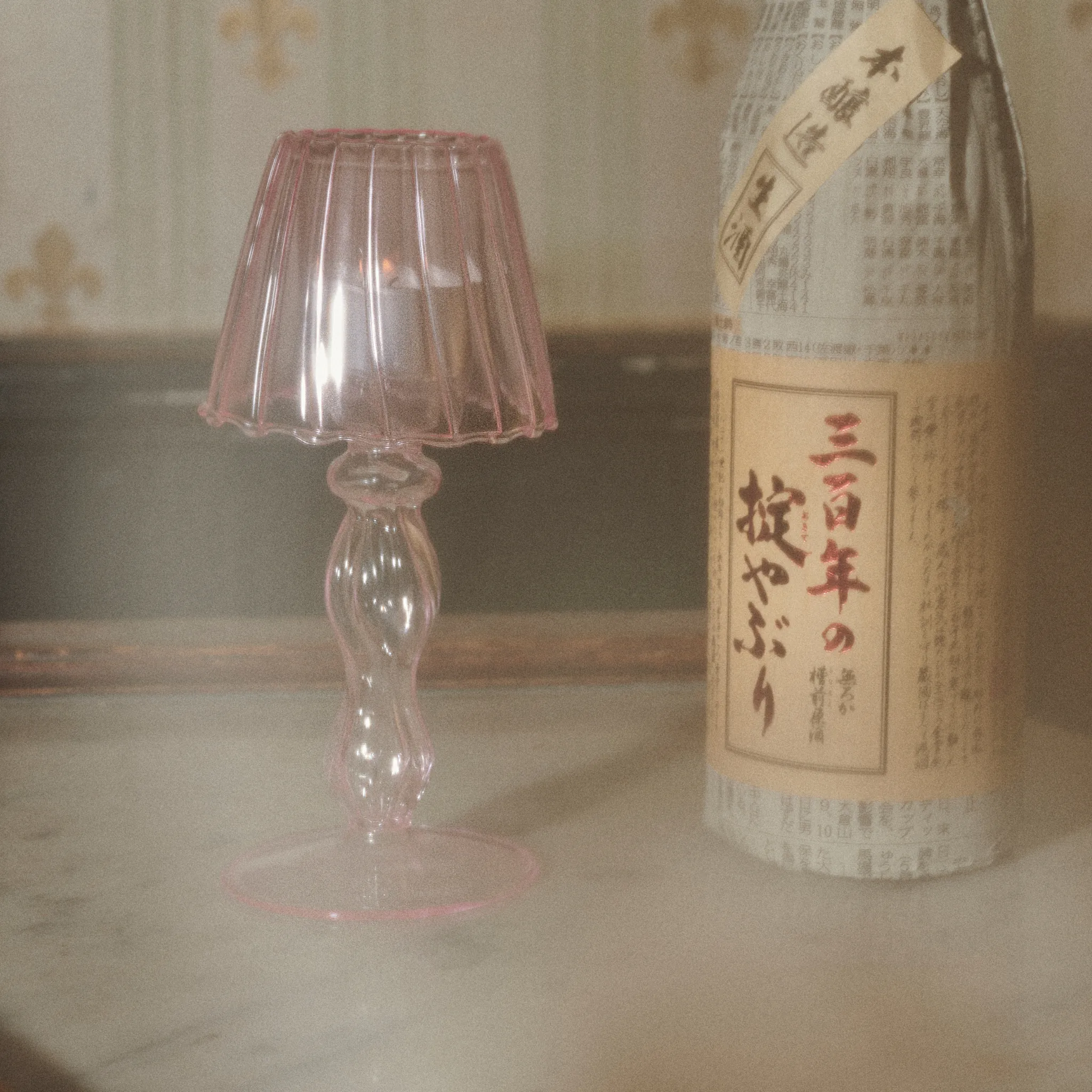 Polly Candle Lantern - Pink