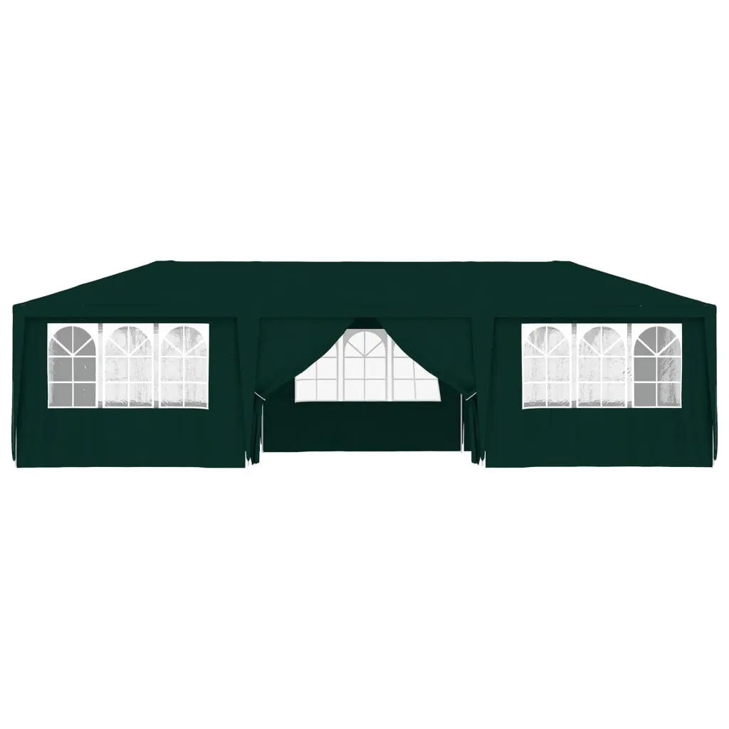 Professional Party Tent with Side Walls 4x9 m Green 90 g/m?