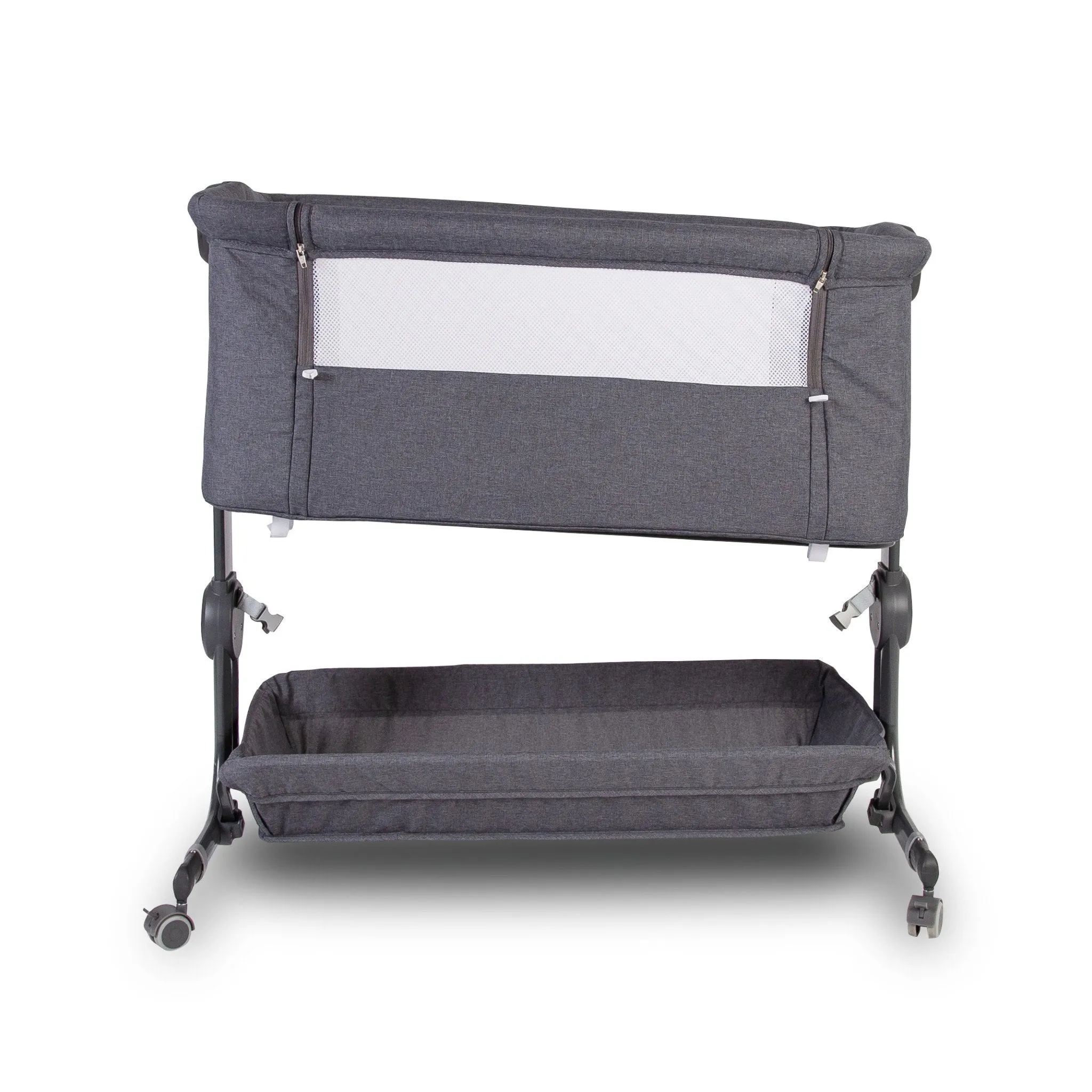 Red Kite Cozysleep Bedside Crib Grey