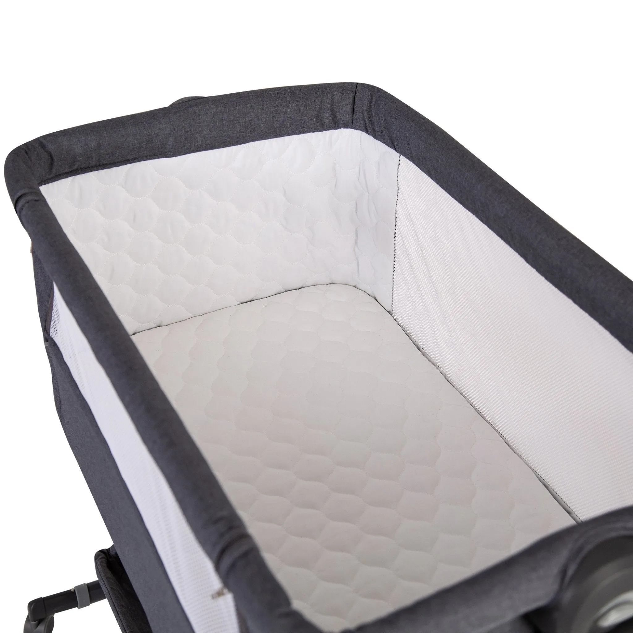 Red Kite Cozysleep Bedside Crib Grey