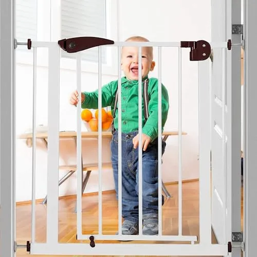 Safe-O-Kid, Safety Gate (75-85 cm) Adjustable- Brown