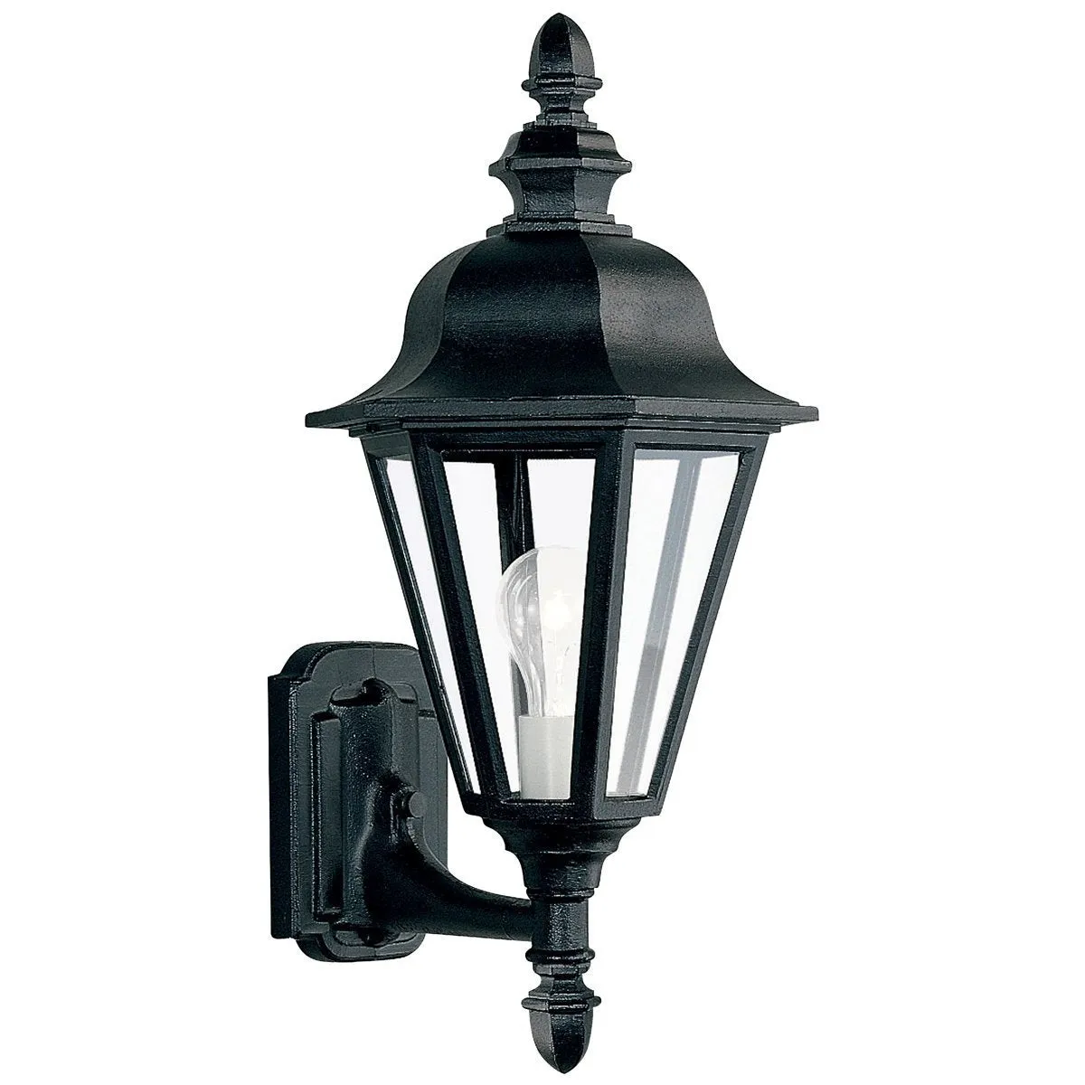 Sea Gull Lighting Brentwood Clear Glass One Light Outdoor Wall Lantern