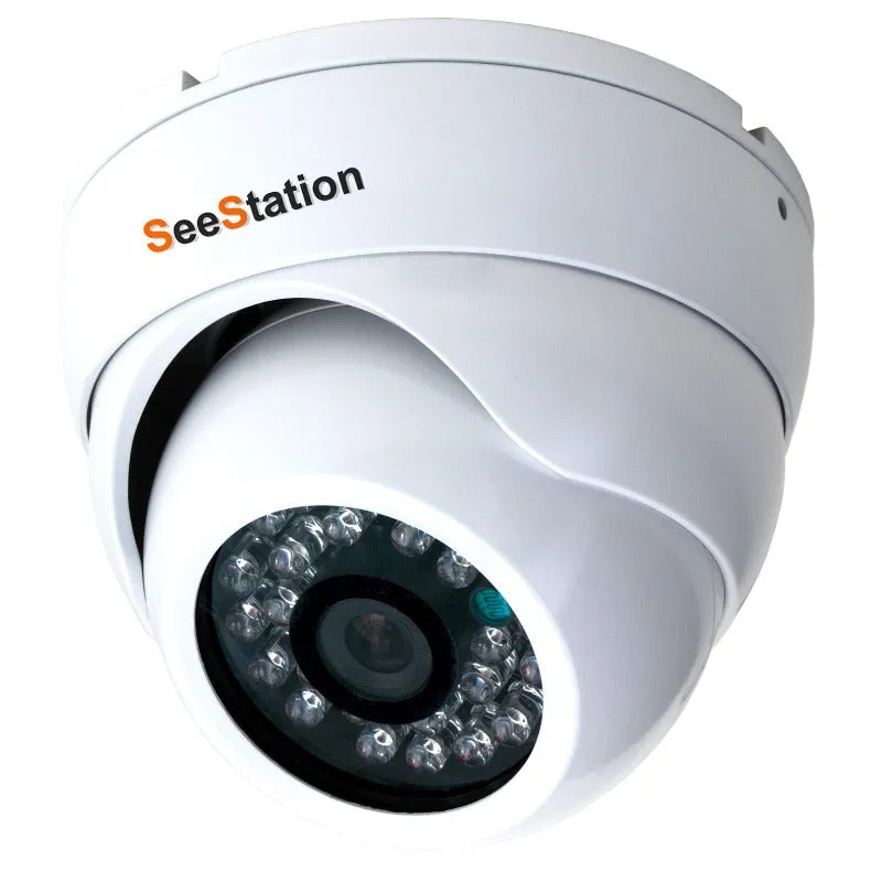 SEESTATION CTVI2510AF2-AW: (TVI) 2MP Turret Camera with 3.6mm Auto Iris Lens and 12VDC