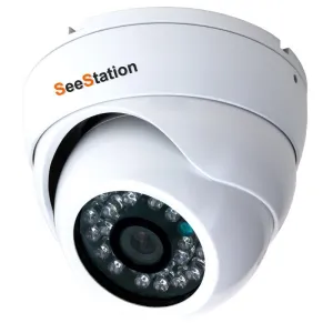 SEESTATION CTVI2510AF2-AW: (TVI) 2MP Turret Camera with 3.6mm Auto Iris Lens and 12VDC