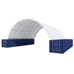 Shipping Container Canopy Shelter 40'x40'x13'