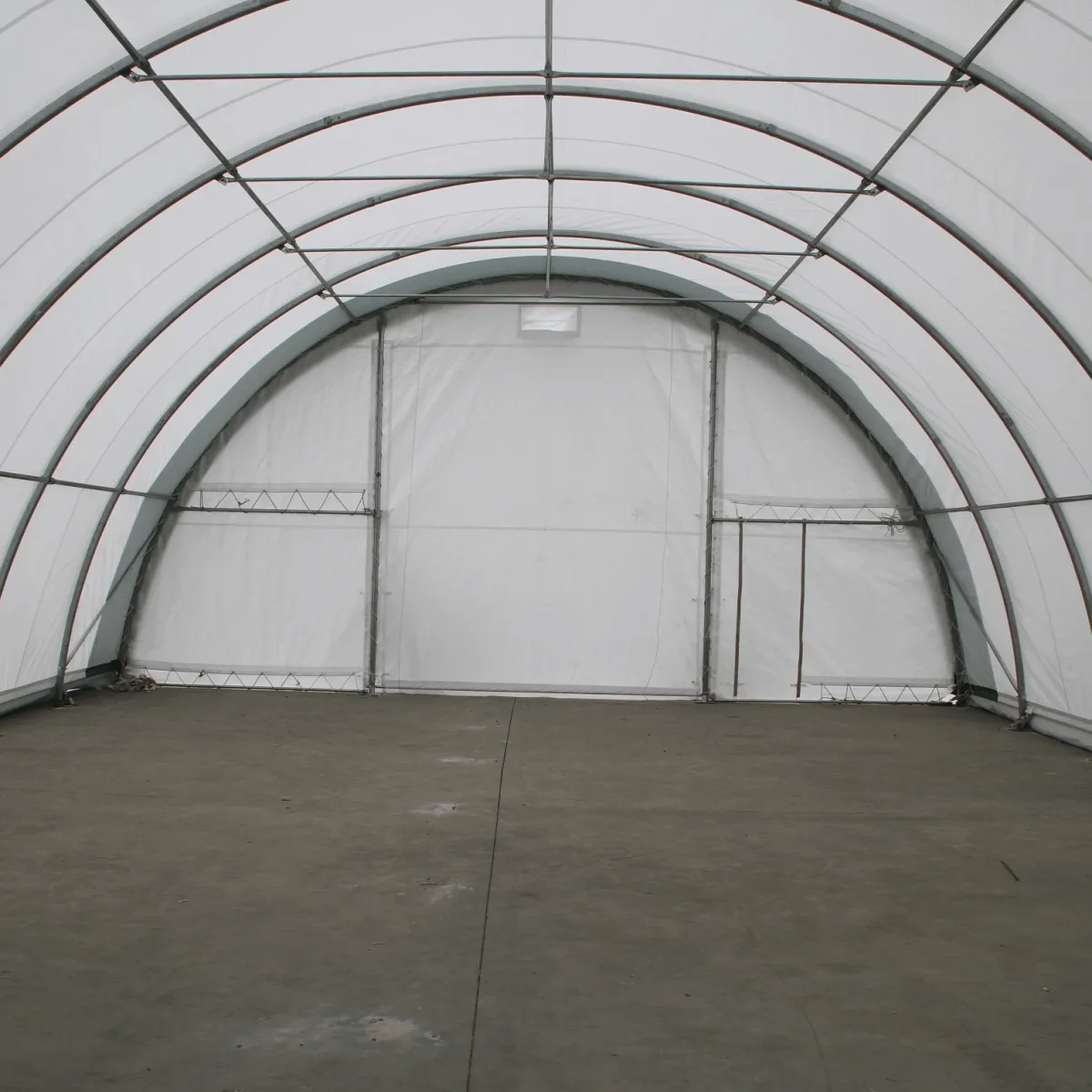 Single Truss Arch Storage Shelter W30'xL65'xH15'